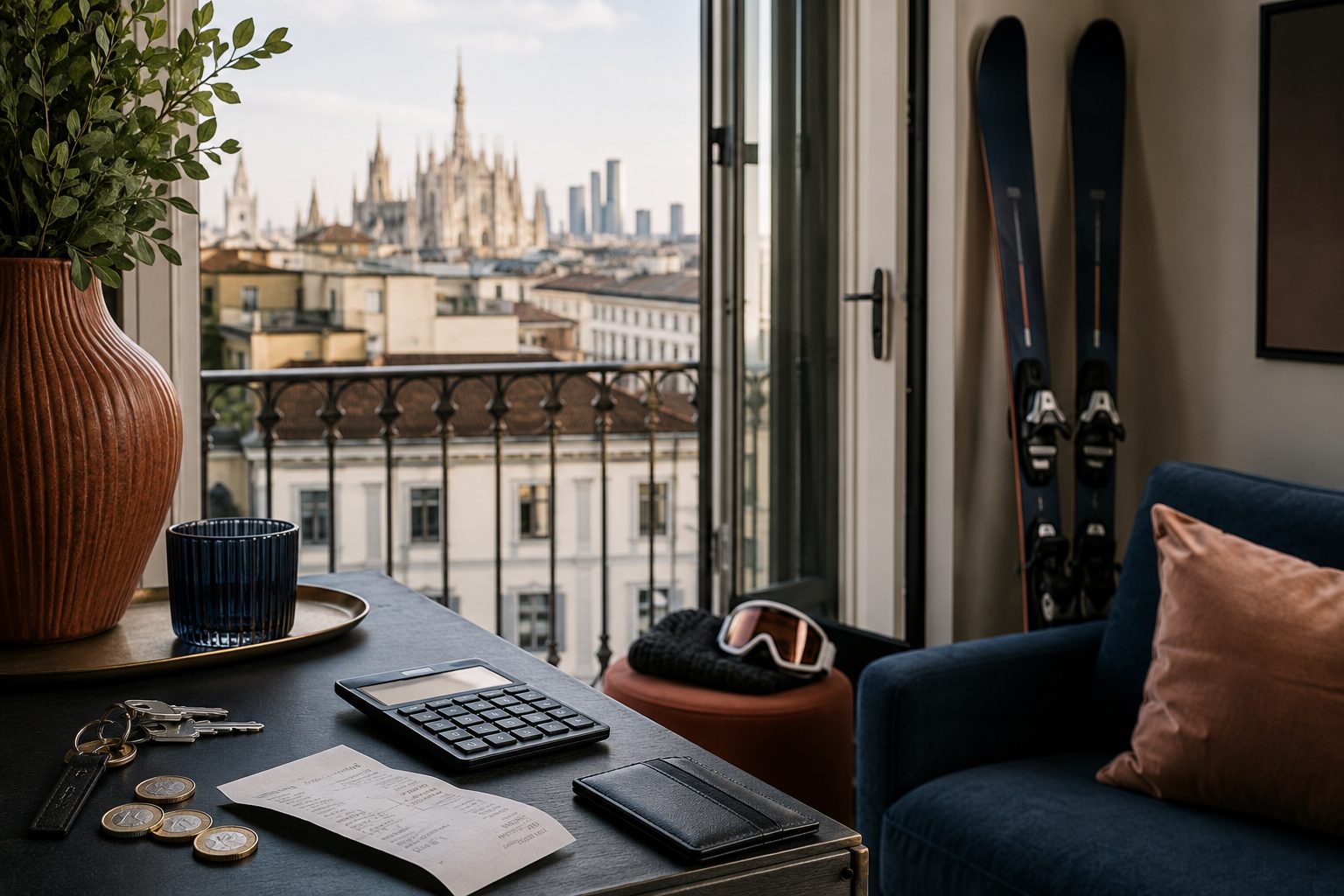 Buying a house does not let you live in Italy. The visa does.