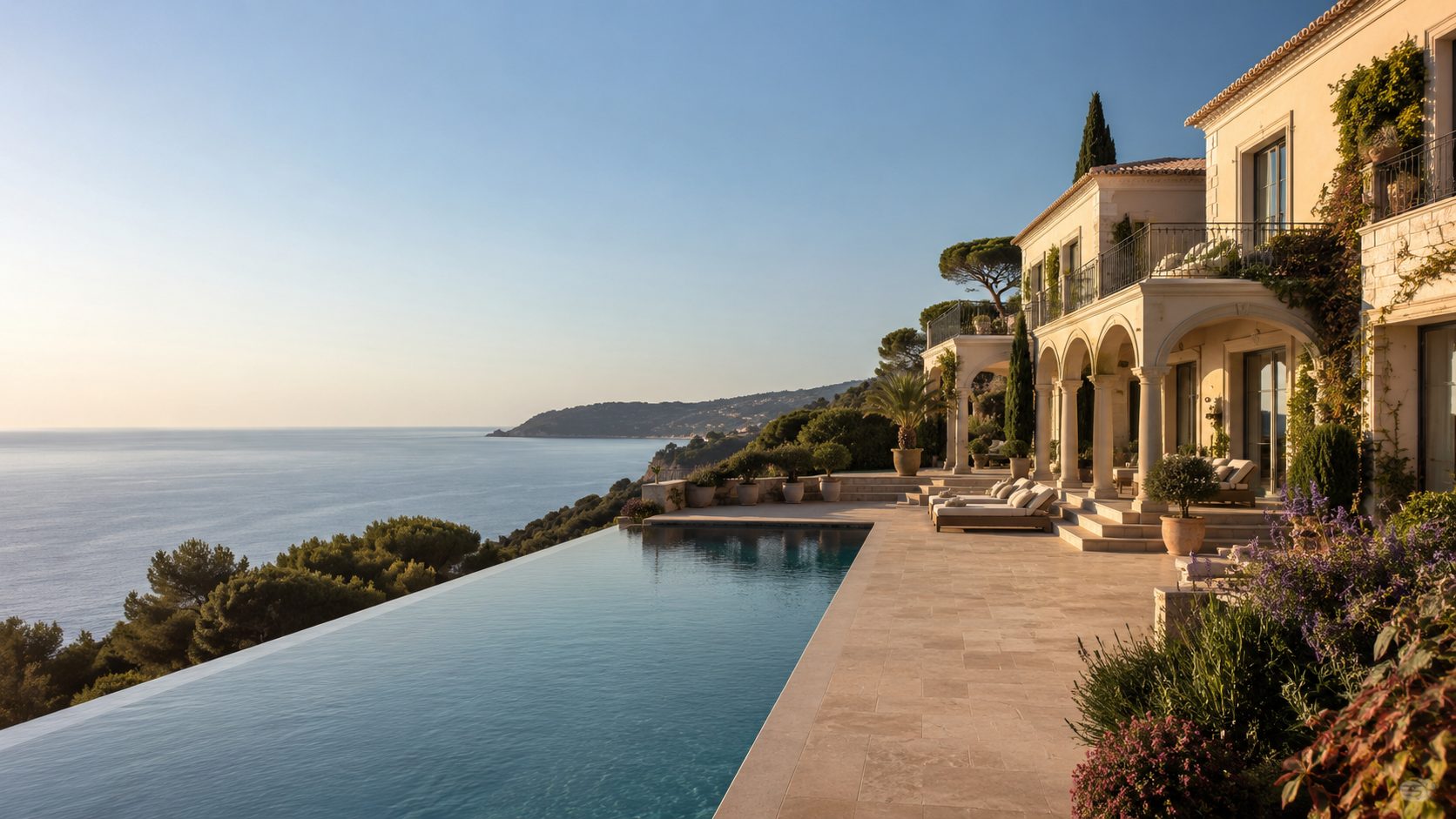 Sicilian coastline with a sea-view villa