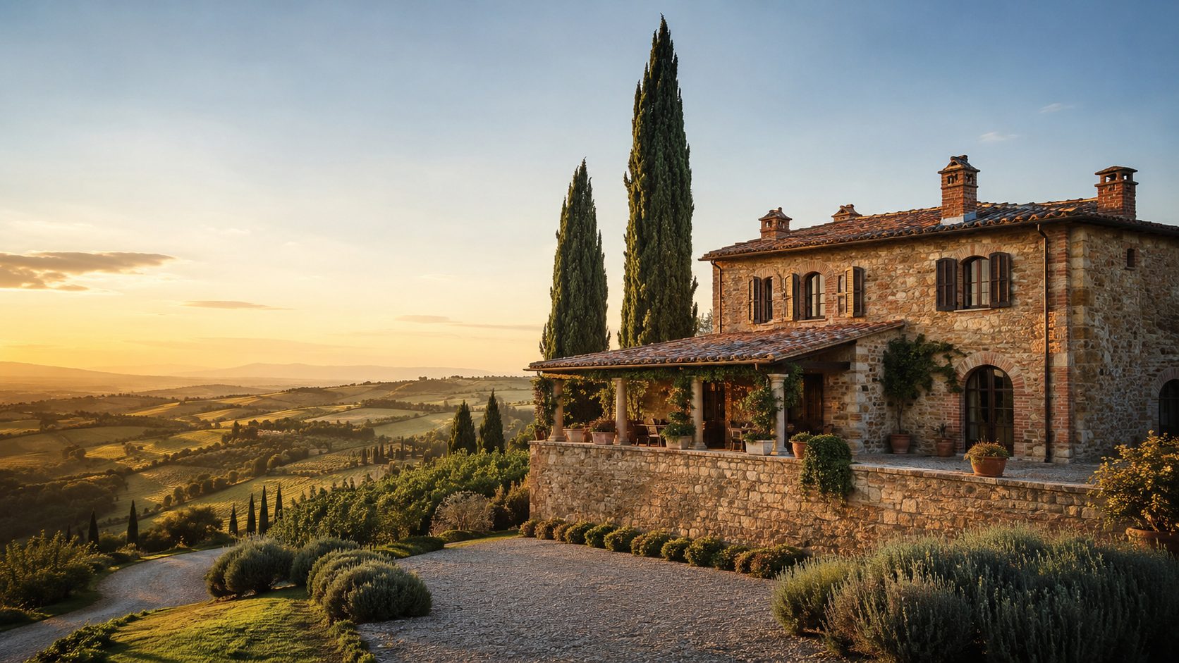 Rolling vineyard hills of Piedmont